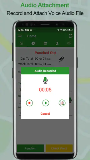 Employee Time Clock w/ GPS, Sc screenshot