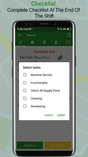 Employee Time Clock w/ GPS, Sc screenshot