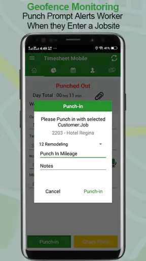 Employee Time Clock w/ GPS, Sc screenshot