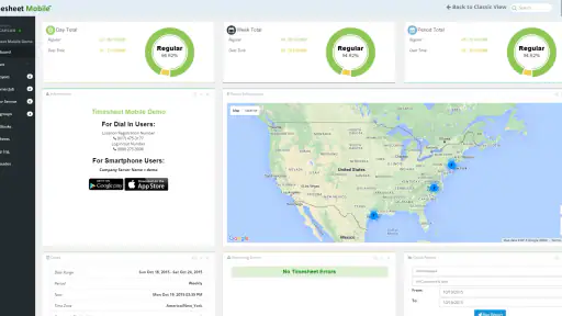Employee Time Clock w/ GPS, Sc screenshot