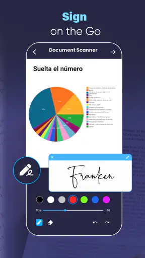 Escáner de PDF: texto OCR screenshot