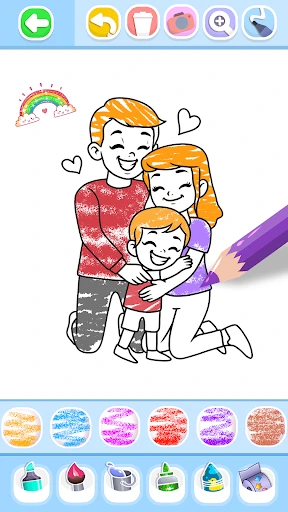 Family Love Coloring Book screenshot