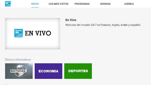 FRANCE 24 - Android TV screenshot