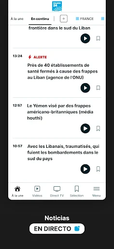 FRANCE 24 - Noticias 24/7 screenshot