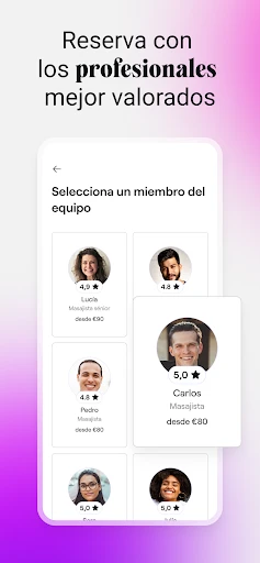 Fresha para clientes screenshot