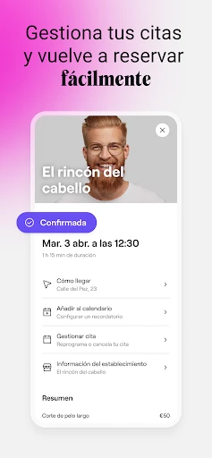 Fresha para clientes screenshot