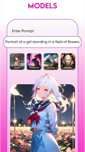 Generador de arte con de anime screenshot