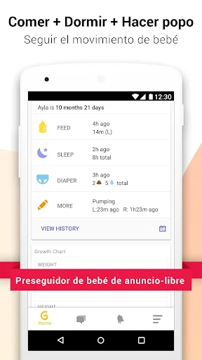 Glow Baby para la lactancia screenshot