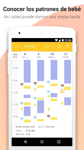 Glow Baby para la lactancia screenshot