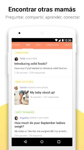 Glow Baby para la lactancia screenshot