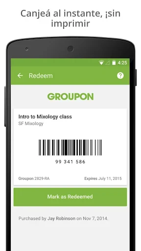 Groupon: compra nuevas ofertas screenshot