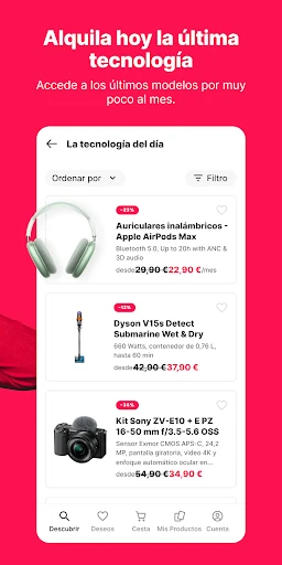 Grover – alquila tecnología screenshot
