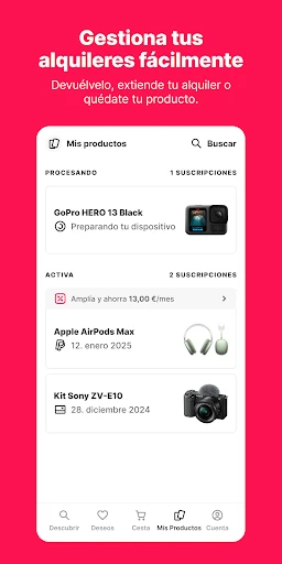 Grover – alquila tecnología screenshot