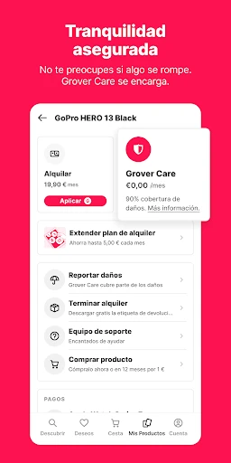 Grover – alquila tecnología screenshot