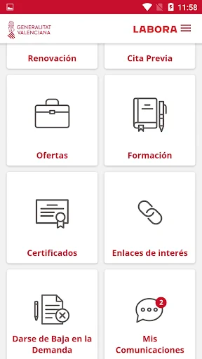 GVA PuntLABORA screenshot