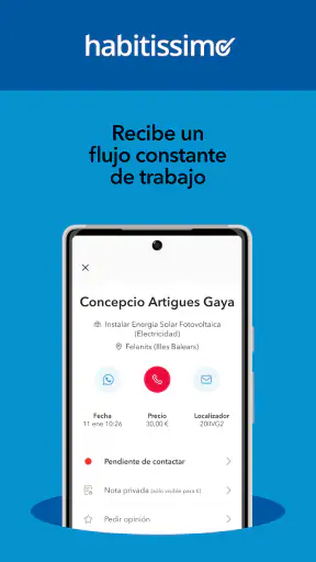 Habitissimo para profesionales screenshot