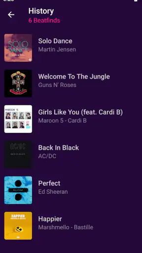 Identificador de música screenshot