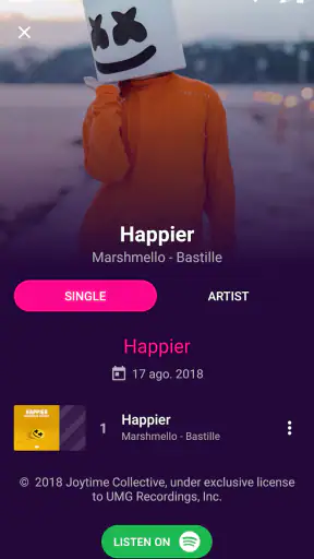 Identificador de música screenshot