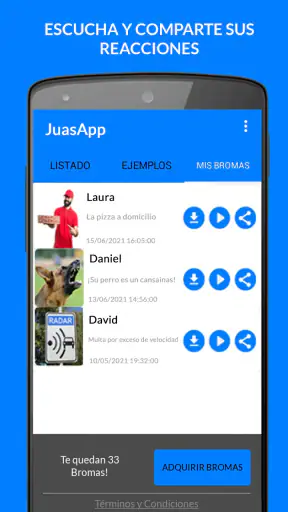 JuasApp - Bromas Telefónicas screenshot