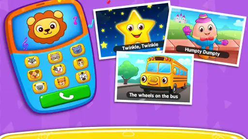 Juegos bebé: piano y teléfono screenshot