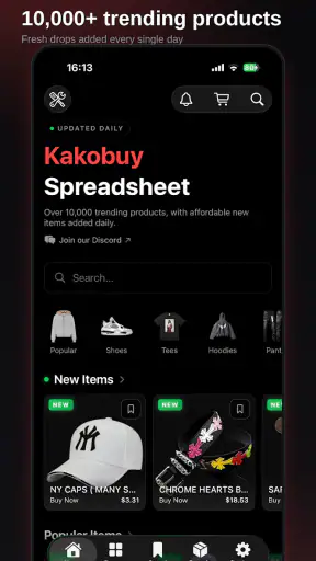 Kakobuy Sheets screenshot