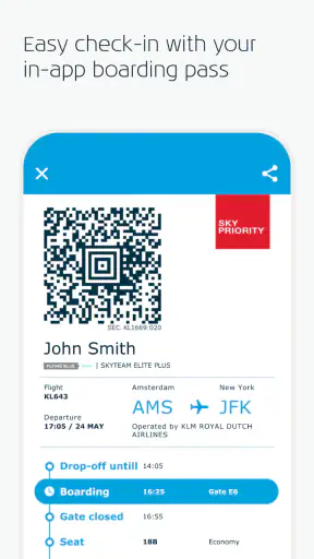 KLM - Reservar un vuelo screenshot