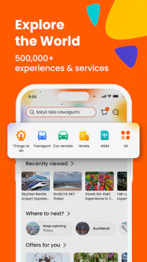 Klook: ofertas de viaje y ocio screenshot