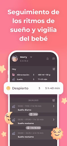 Lactancia y Baby tracker Erby screenshot