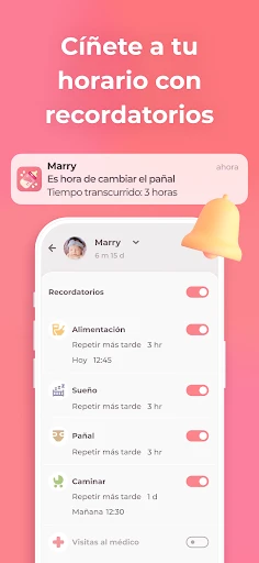Lactancia y Baby tracker Erby screenshot