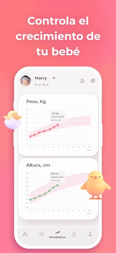 Lactancia y Baby tracker Erby screenshot