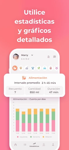 Lactancia y Baby tracker Erby screenshot
