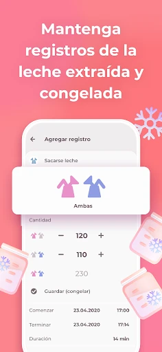 Lactancia y Baby tracker Erby screenshot
