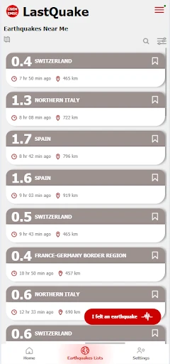 LastQuake - EMSC Terremotos screenshot