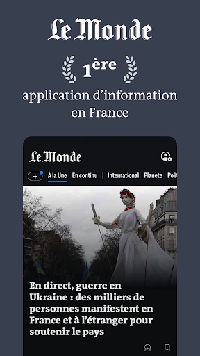 Le Monde, Actualités en direct screenshot