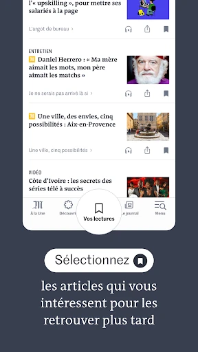 Le Monde, Actualités en direct screenshot