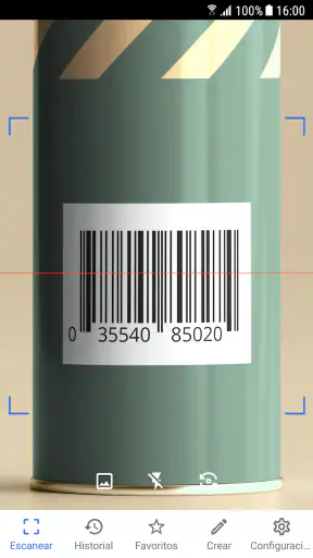 Lector de códigos QR y barras screenshot