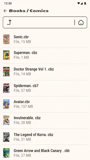 Lector de libros (cbz/cbr) screenshot