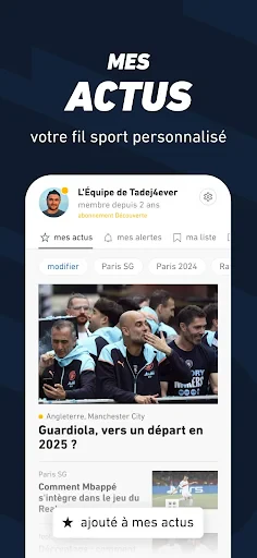 L’ÉQUIPE - actu, score, match screenshot