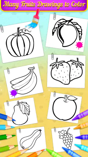 Libro para colorear de frutas screenshot
