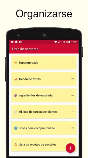 Lista de compras screenshot