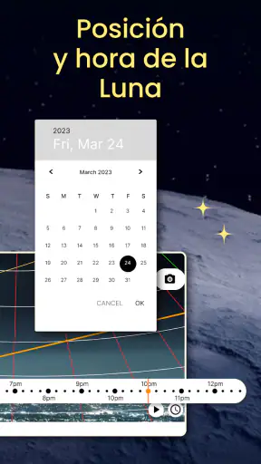 Localizador lunar e calendario screenshot