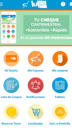 LUPA Supermercados screenshot