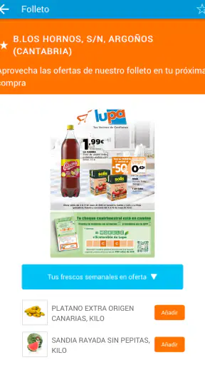 LUPA Supermercados screenshot