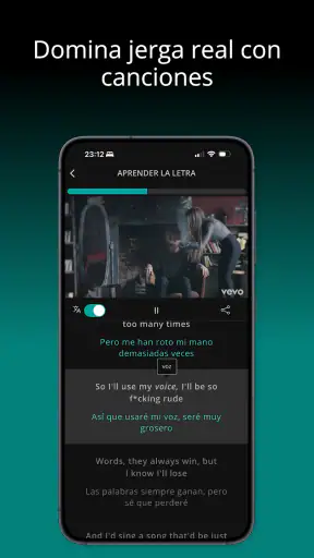 LyricFluent: Aprende inglés screenshot