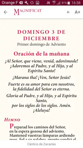 MAGNIFICAT (edición española) screenshot