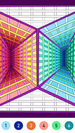 Mandala Color by Number Book screenshot