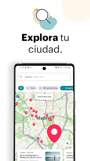 Meetup: eventos locales screenshot