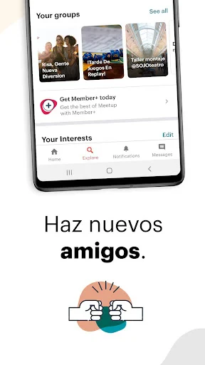 Meetup: eventos locales screenshot