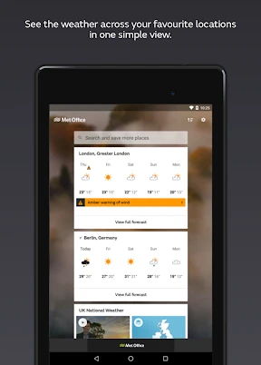 Met Office Weather Forecast screenshot