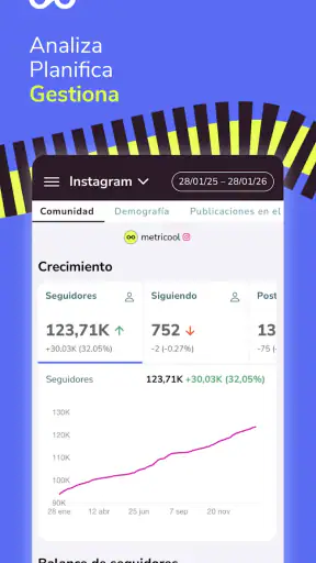 Metricool para redes sociales screenshot